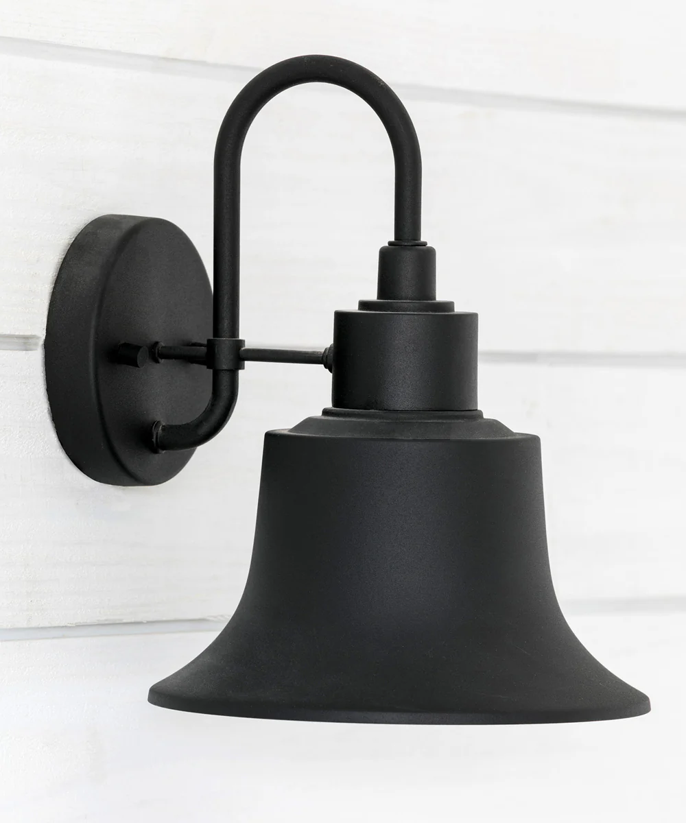 Brock 1-Light Outdoor Wall Mount Rain or Shine - Black - Image 2