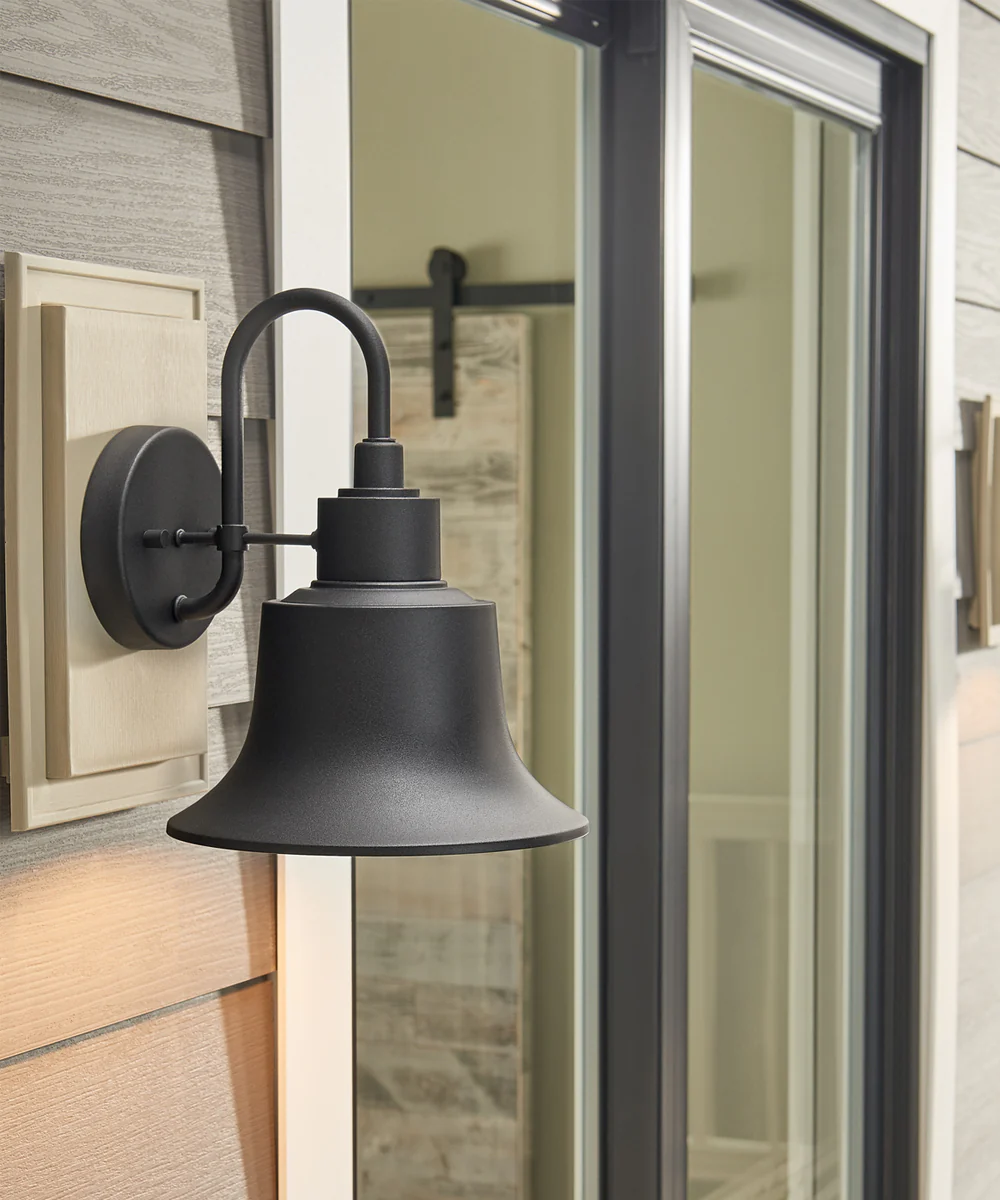 Brock 1-Light Outdoor Wall Mount Rain or Shine - Black - Image 4