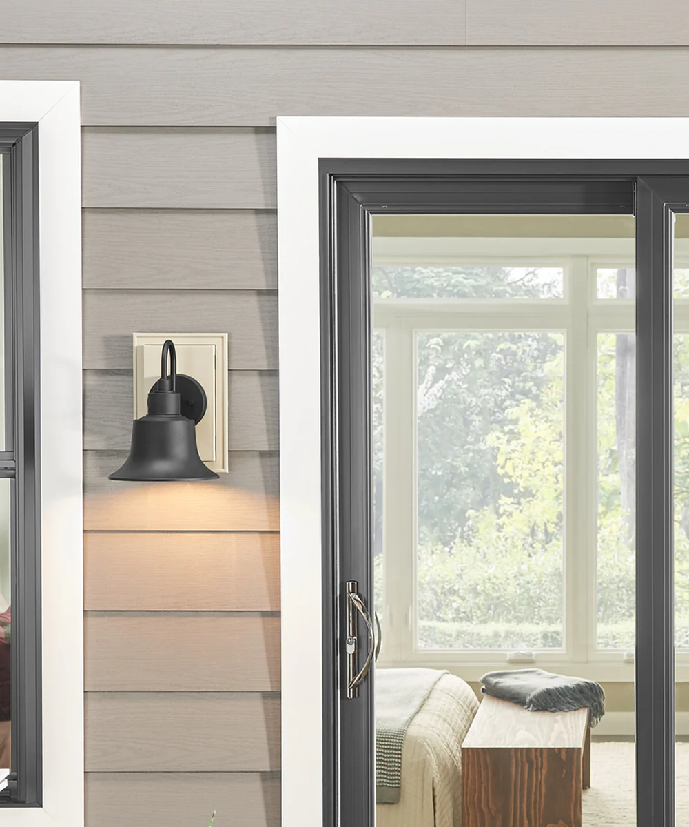 Brock 1-Light Outdoor Wall Mount Rain or Shine - Black - Image 5