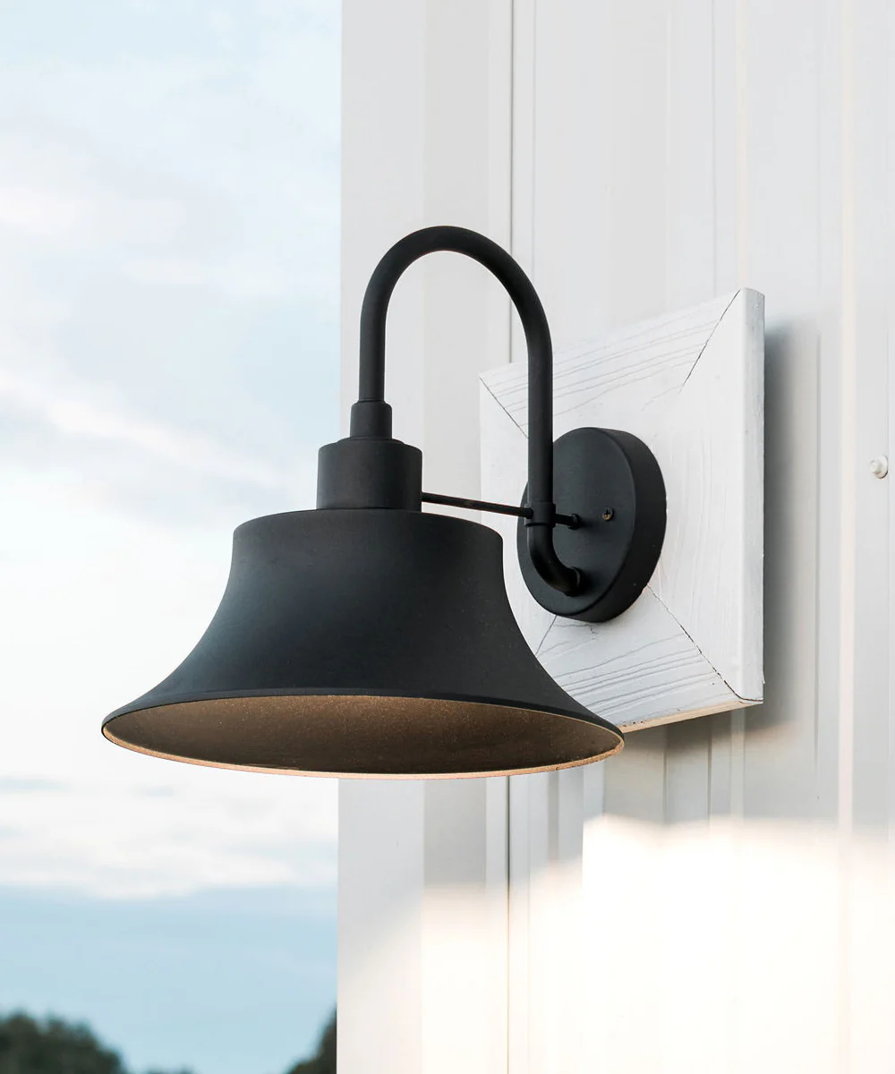 Brock 1-Light Outdoor Wall Mount Rain or Shine - Black - Image 5