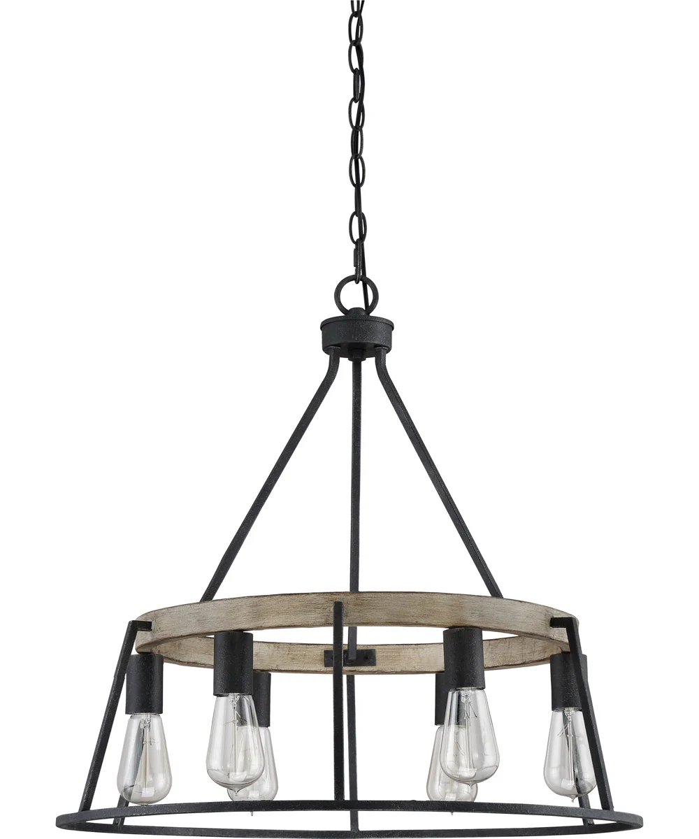 Brockton 6-light Chandelier Grey Ash - Image 3