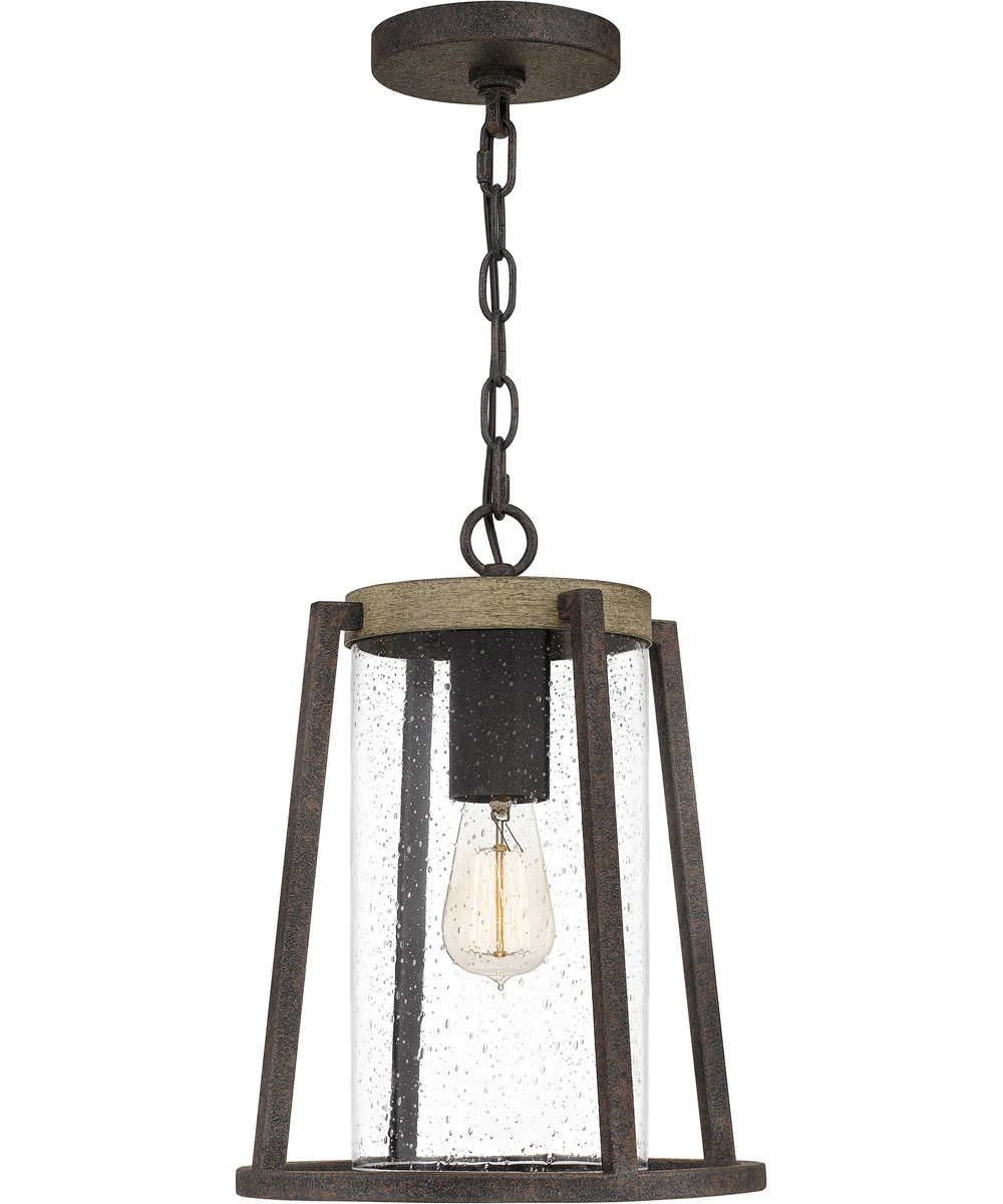 Brockton Large 1-light Outdoor Pendant Light Rustic Black - Image 2