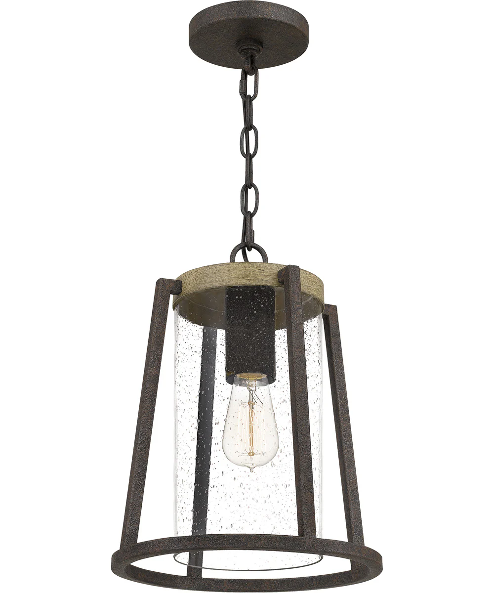 Brockton Large 1-light Outdoor Pendant Light Rustic Black - Image 5