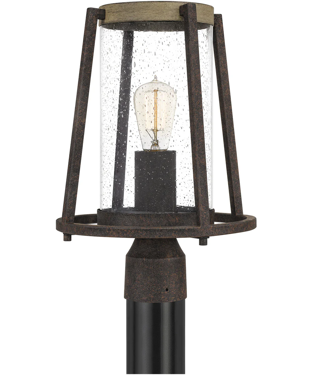 Brockton Large 1-light Outdoor Post Light Rustic Black - Image 2