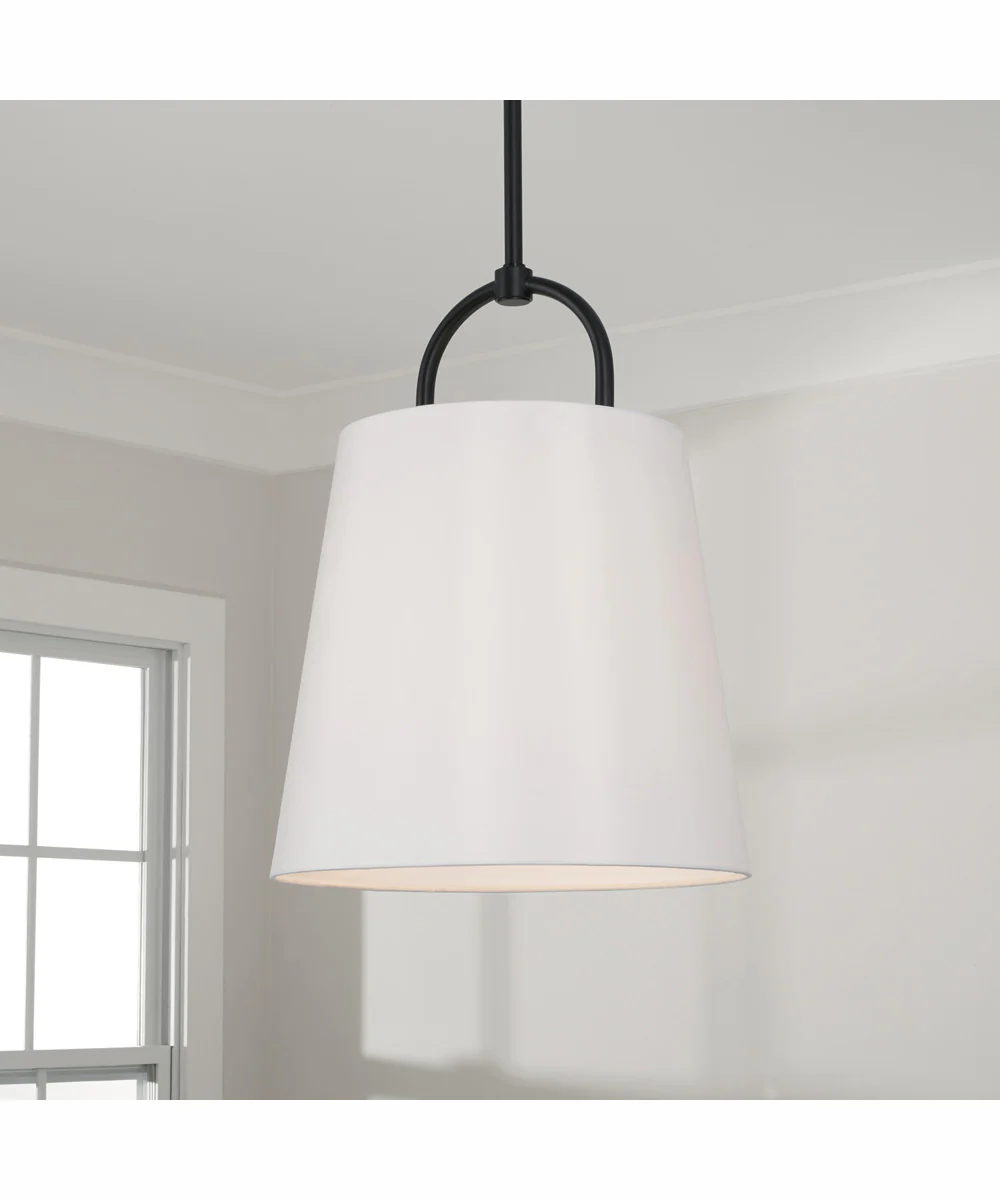 Brody 1-Light Pendant Matte Black - Image 2