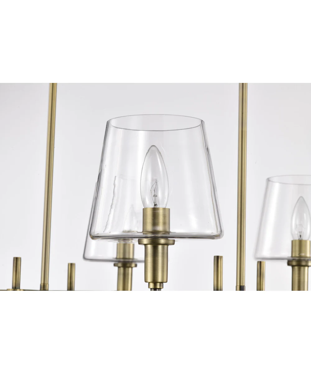 Brookside 6-Light Pendant Vintage Brass - Image 7