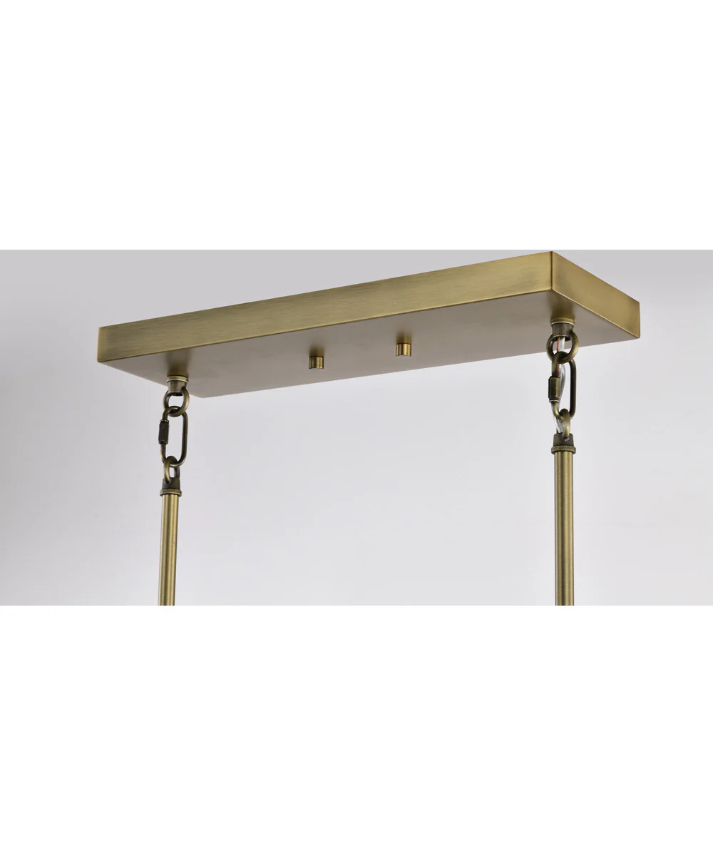 Brookside 6-Light Pendant Vintage Brass - Image 8