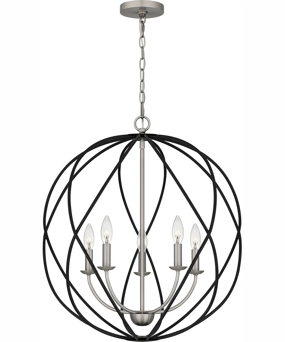 Bryn 5-light Pendant Antique Nickel - Image 2