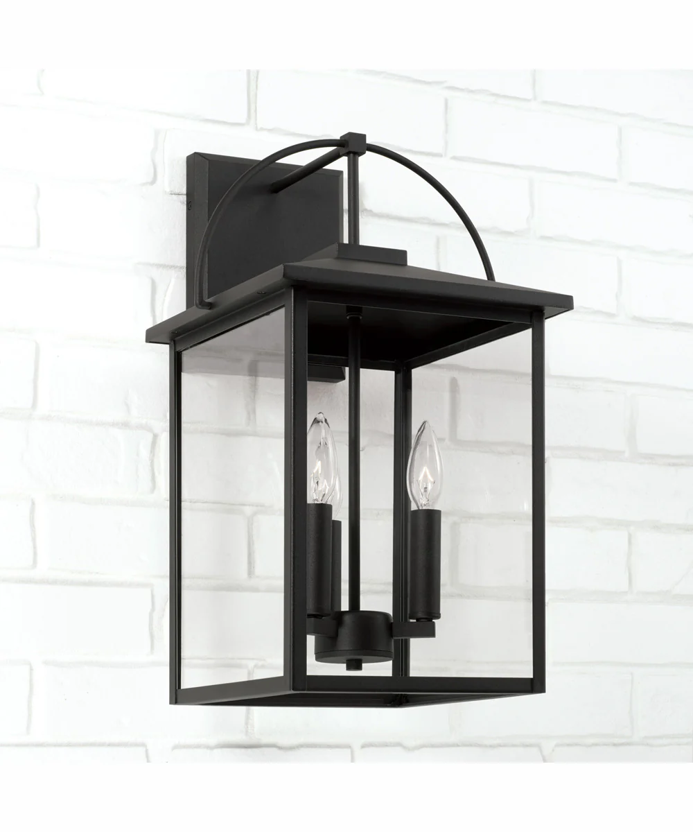 Bryson 3-Light Outdoor Wall-Lantern Rain or Shine - Black - Image 2