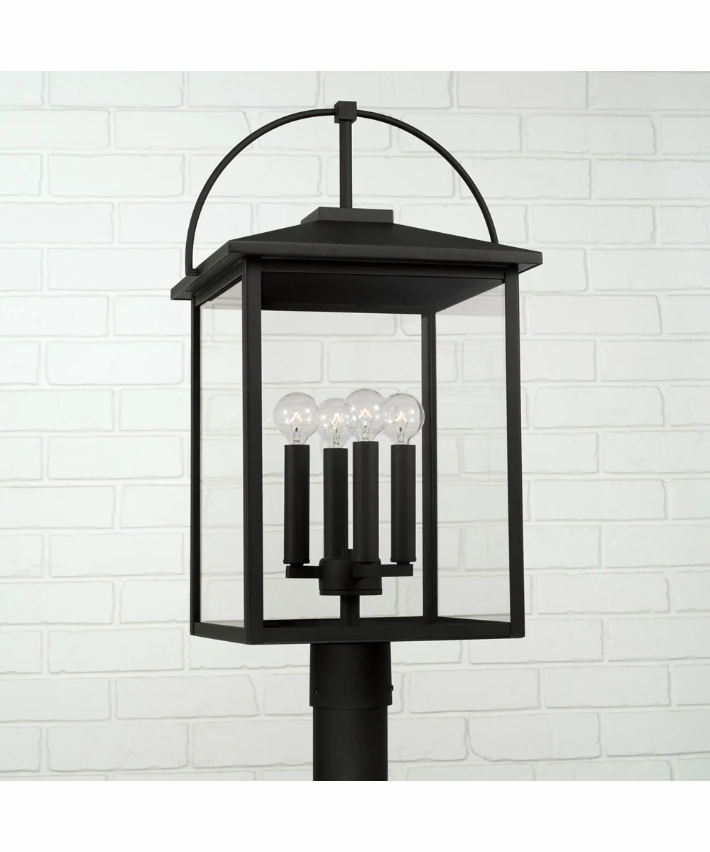 Bryson 4-Light Outdoor Post-Lantern Rain or Shine - Black - Image 2