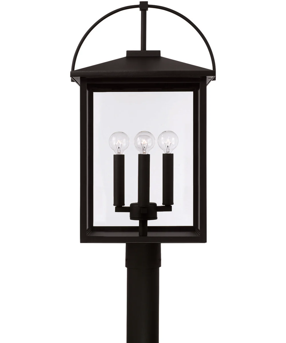 Bryson 4-Light Outdoor Post-Lantern Rain or Shine - Black - Image 4