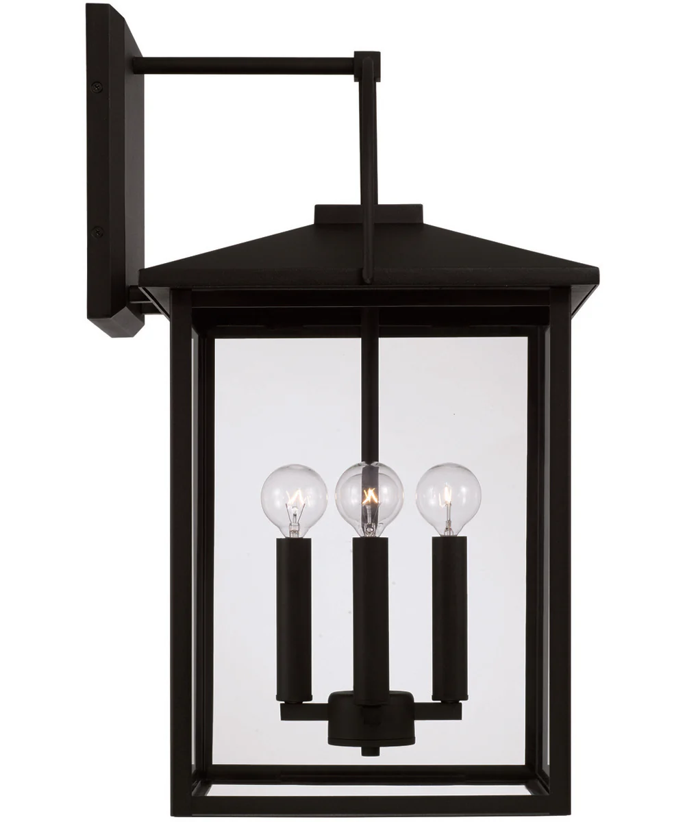 Bryson 4-Light Outdoor Wall-Lantern Rain or Shine - Black - Image 5