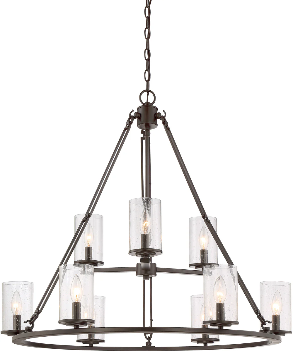 Buchanan 9-light Chandelier Western Bronze - Image 2