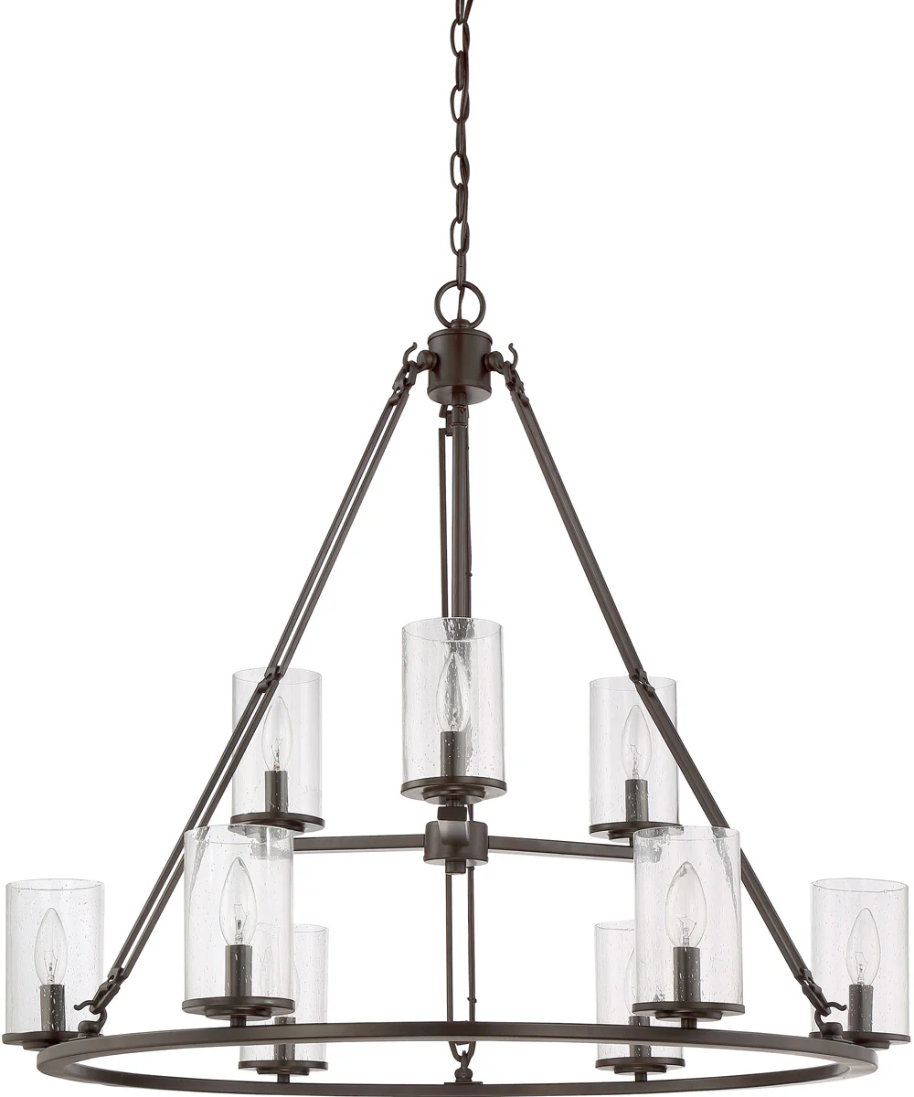 Buchanan 9-light Chandelier Western Bronze - Image 3