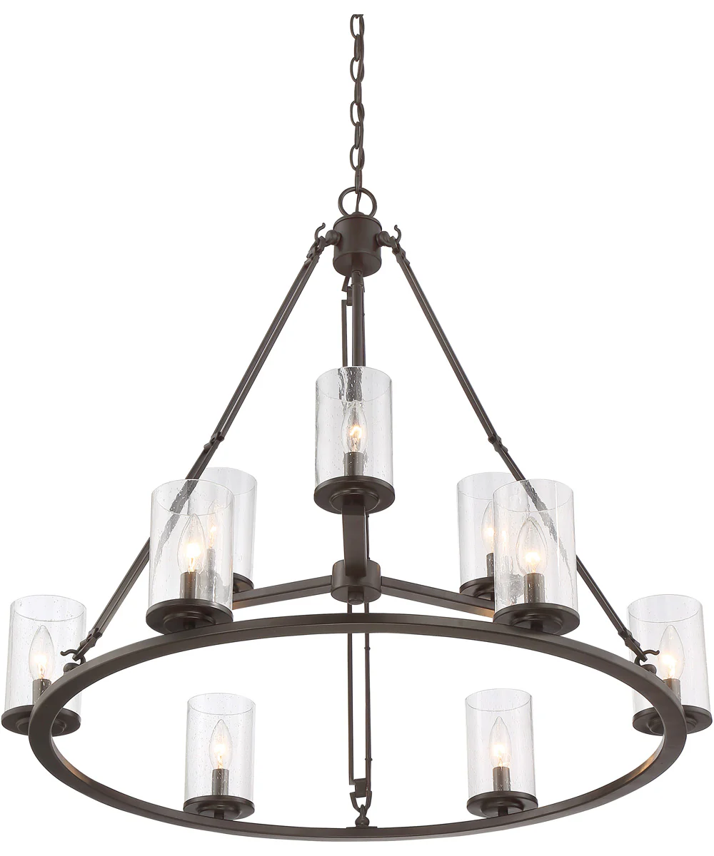 Buchanan 9-light Chandelier Western Bronze - Image 4