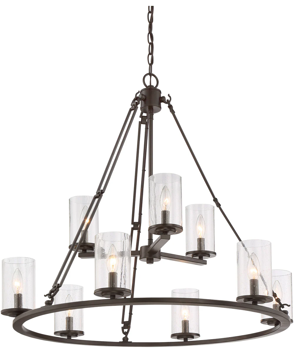 Buchanan 9-light Chandelier Western Bronze - Image 5
