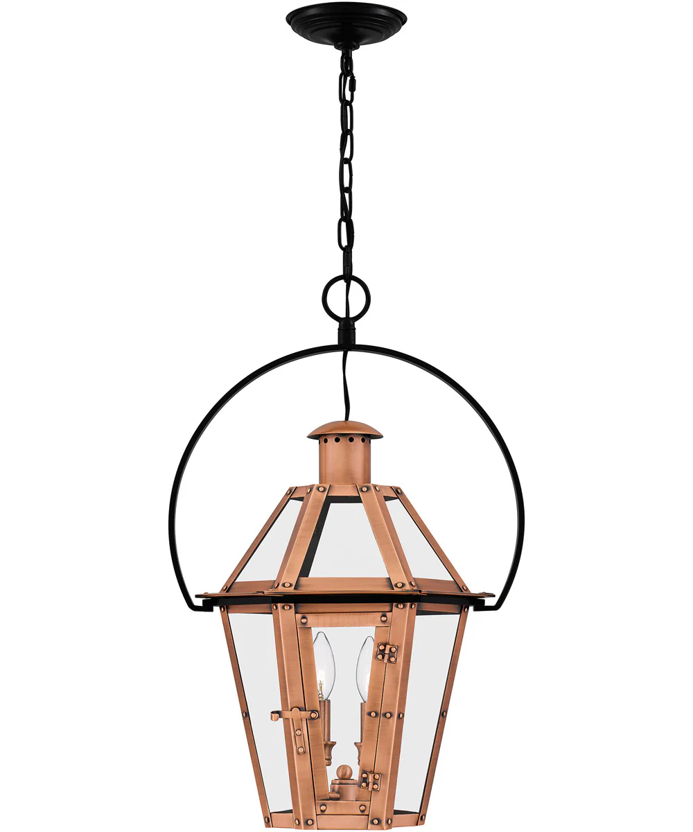 Burdett 2-light Pendant Aged Copper - Image 2