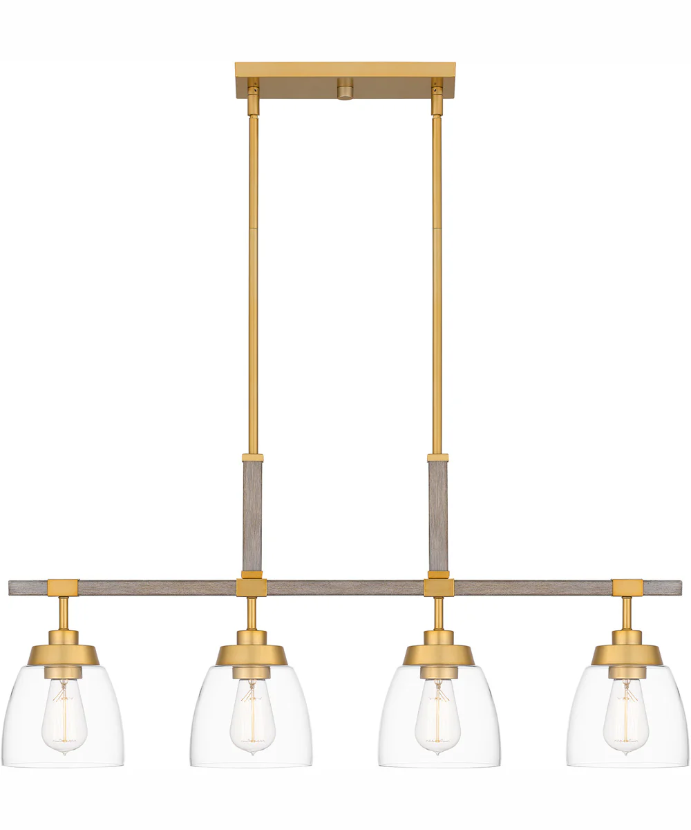 Burkett Medium 4-light Island Light Light Gold - Image 4