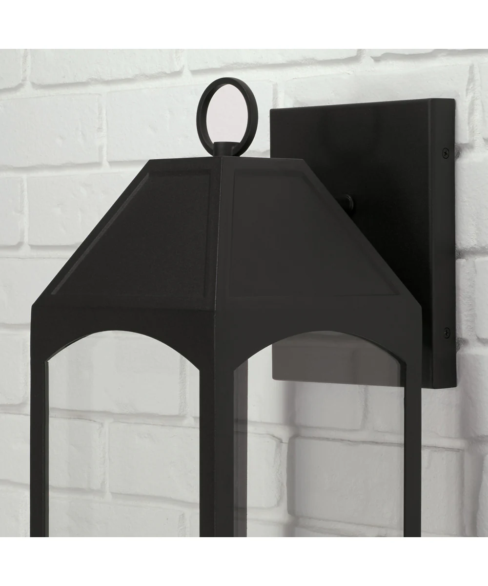 Burton 1-Light Outdoor Wall-Lantern Rain or Shine - Black - Image 3