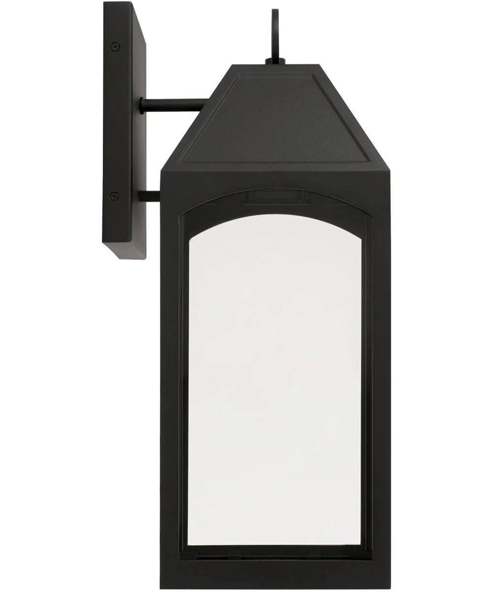 Burton 1-Light Outdoor Wall-Lantern Rain or Shine - Black - Image 4