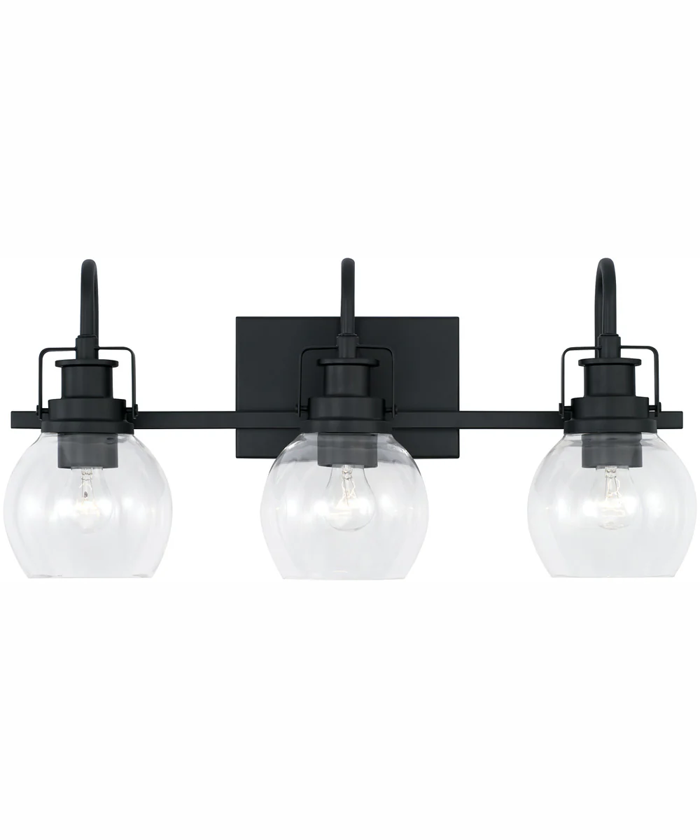 Buxton 3-Light Vanity Matte Black - Image 2