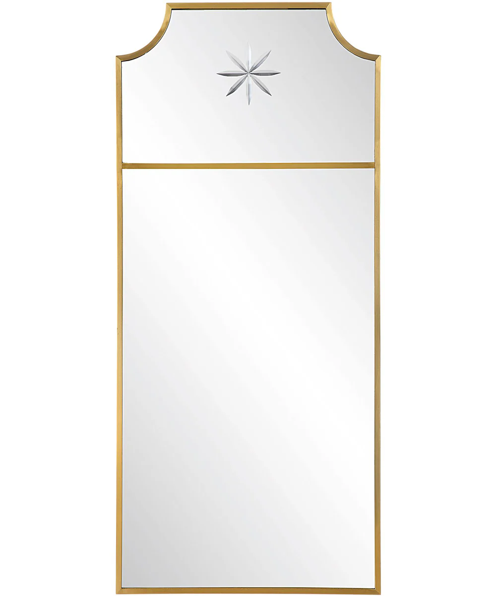 Caddington Tall Brass Mirror