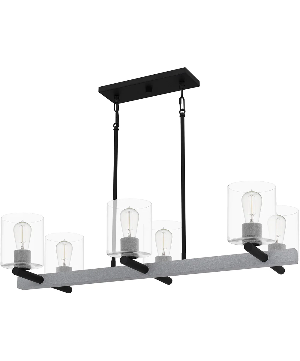 Caldwell 6-light Island Light Matte Black - Image 3