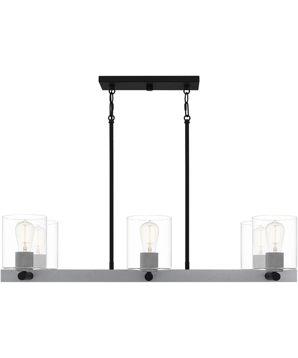 Caldwell 6-light Island Light Matte Black - Image 4