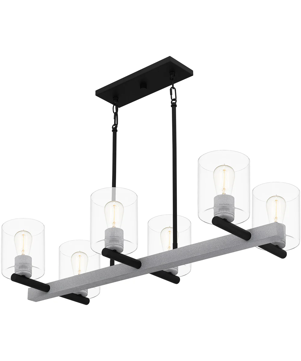 Caldwell 6-light Island Light Matte Black - Image 5