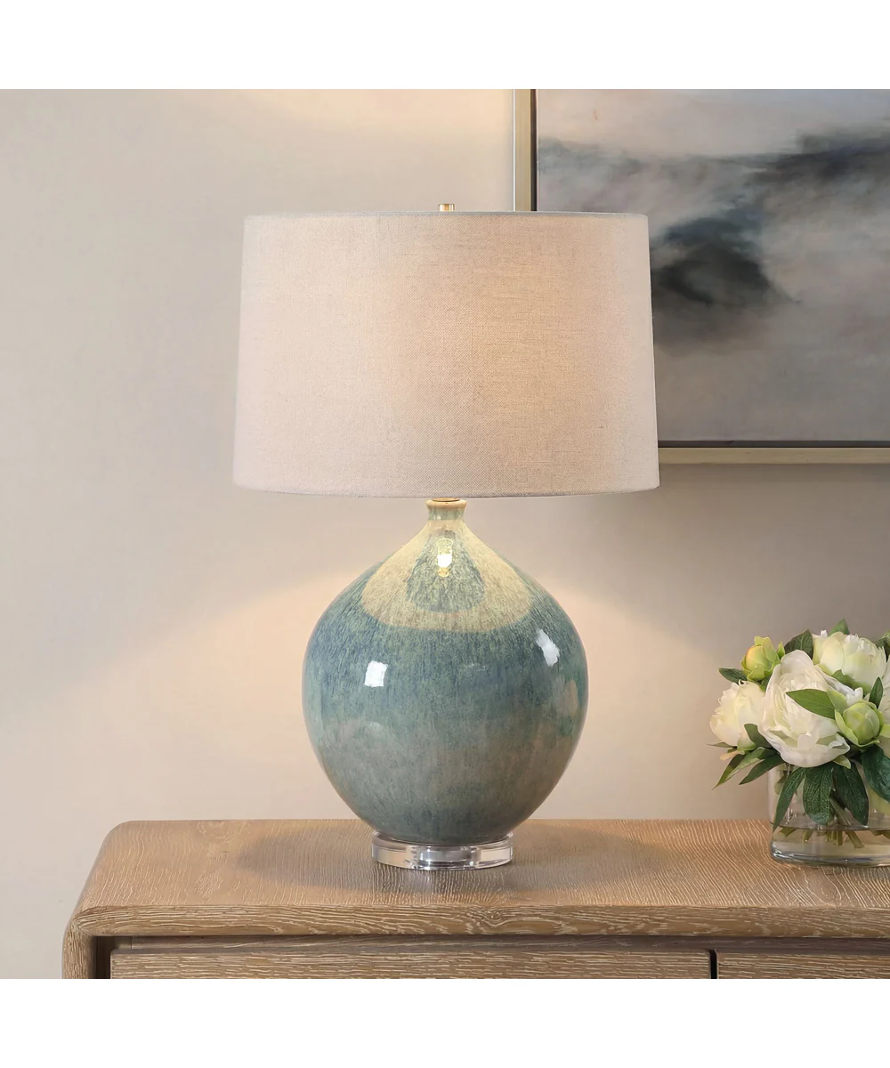 Callista Teal Blue Table Lamp - Image 2