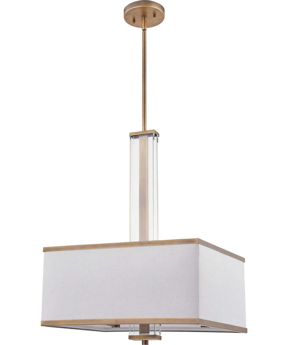 Callum 4-light Pendant Weathered Brass - Image 3