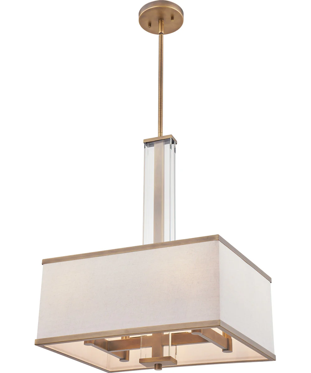 Callum 4-light Pendant Weathered Brass - Image 5