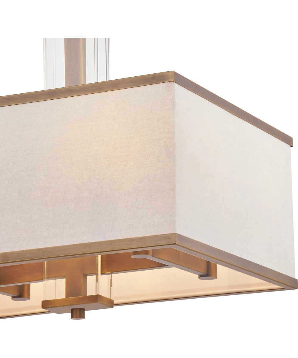 Callum 4-light Pendant Weathered Brass - Image 6