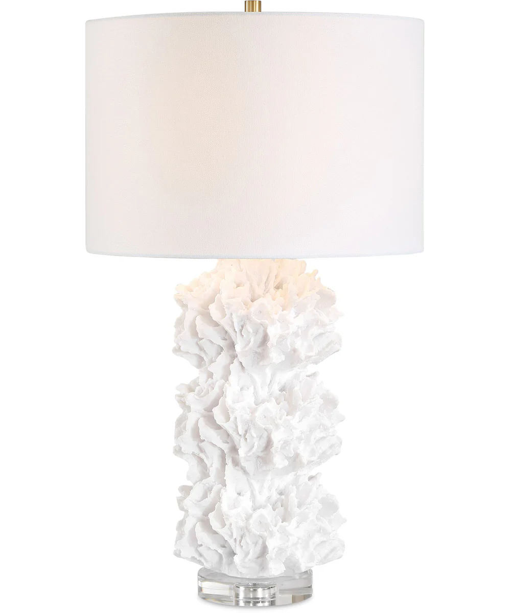 Cambre White Coral Table Lamp