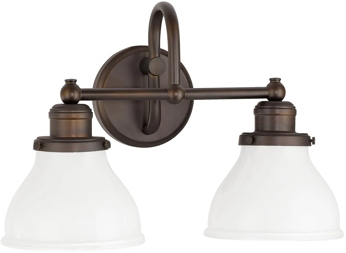 16"W Baxter 2-Light Vanity Burnished Bronze