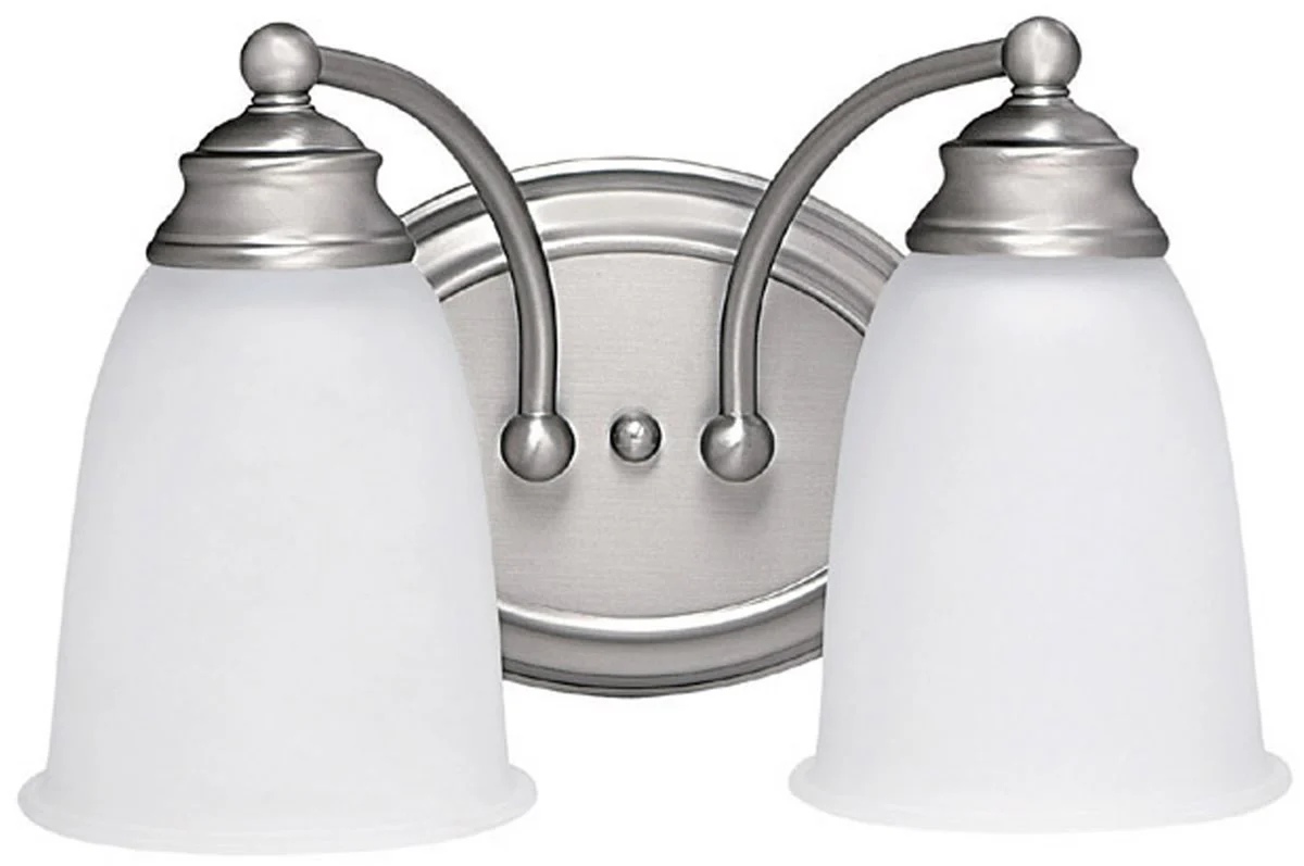 13"W Capital Vanities 2-Light Bath Vanity Matte Nickel