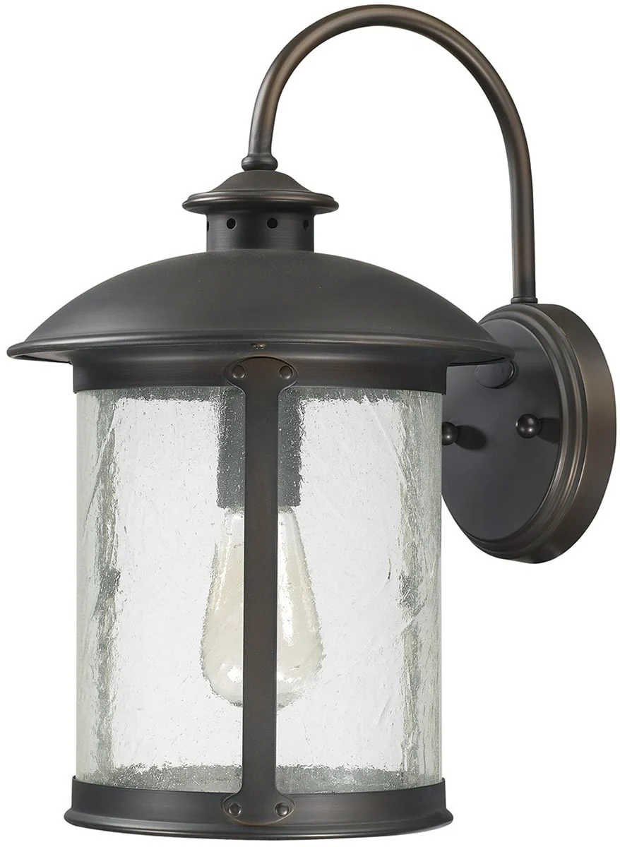 15"H Dylan 1-Light Outdoor Wall Lantern Old Bronze