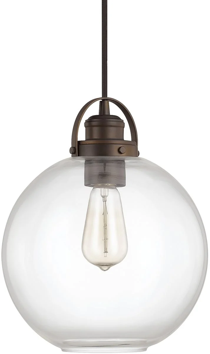 10"W Pendants 1-Light Mini-Pendant Burnished Bronze