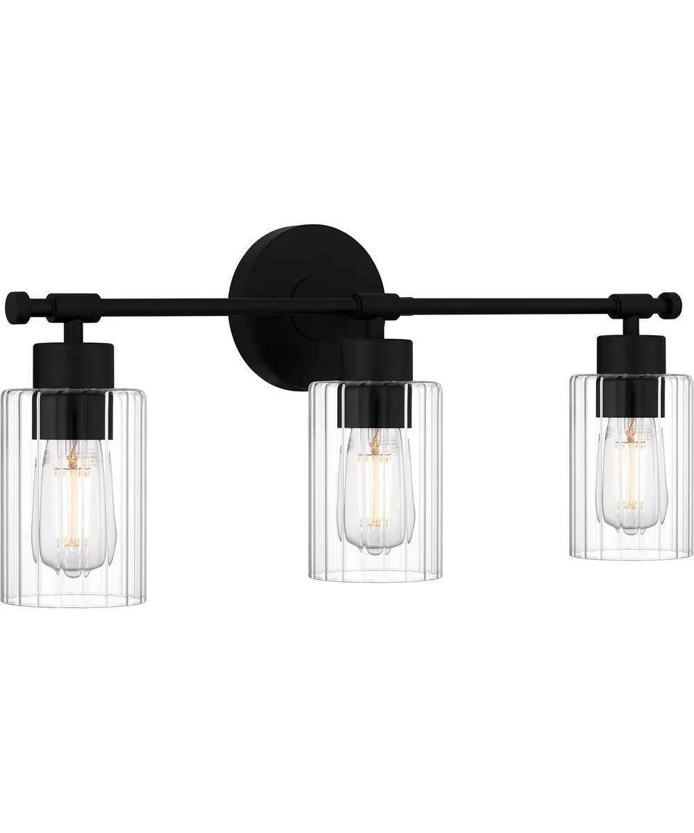 Caputo Large 3-light Bath Light Matte Black - Image 3