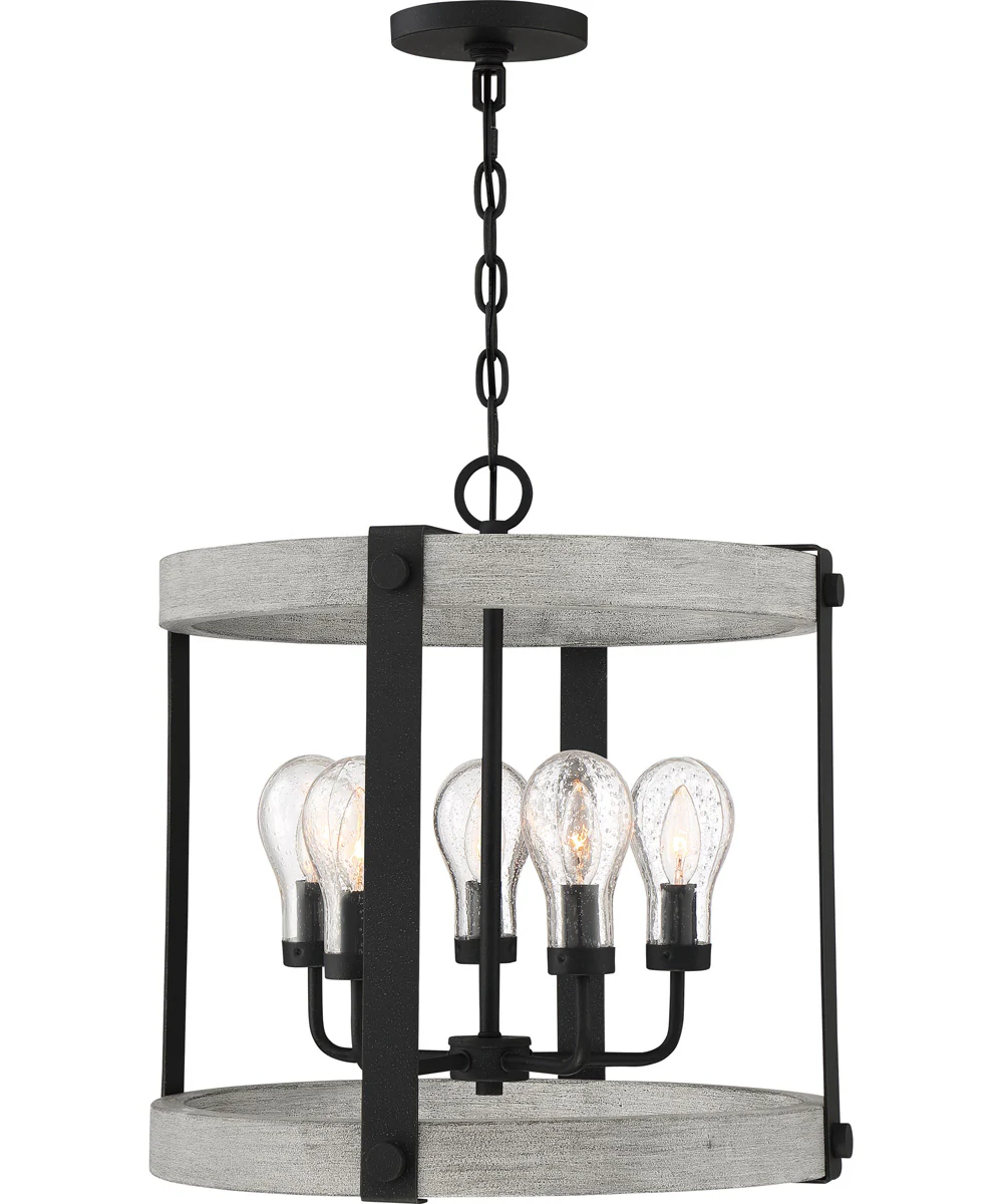 Carlisle 5-light Pendant Grey Ash - Image 2