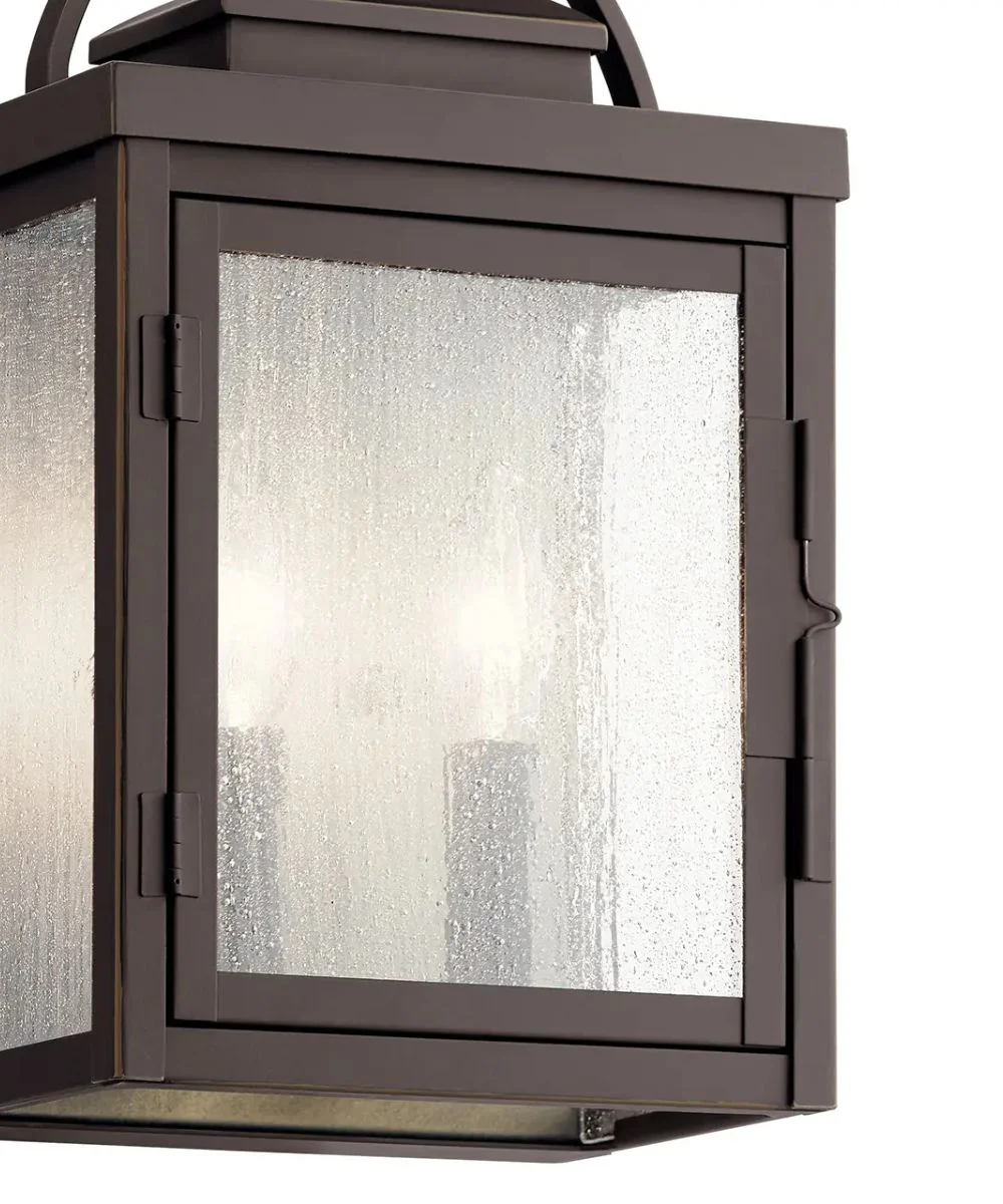 Carlson 15"H 2-Light Bronze Finish Outdoor Wall Lantern by Kichler - Image 5