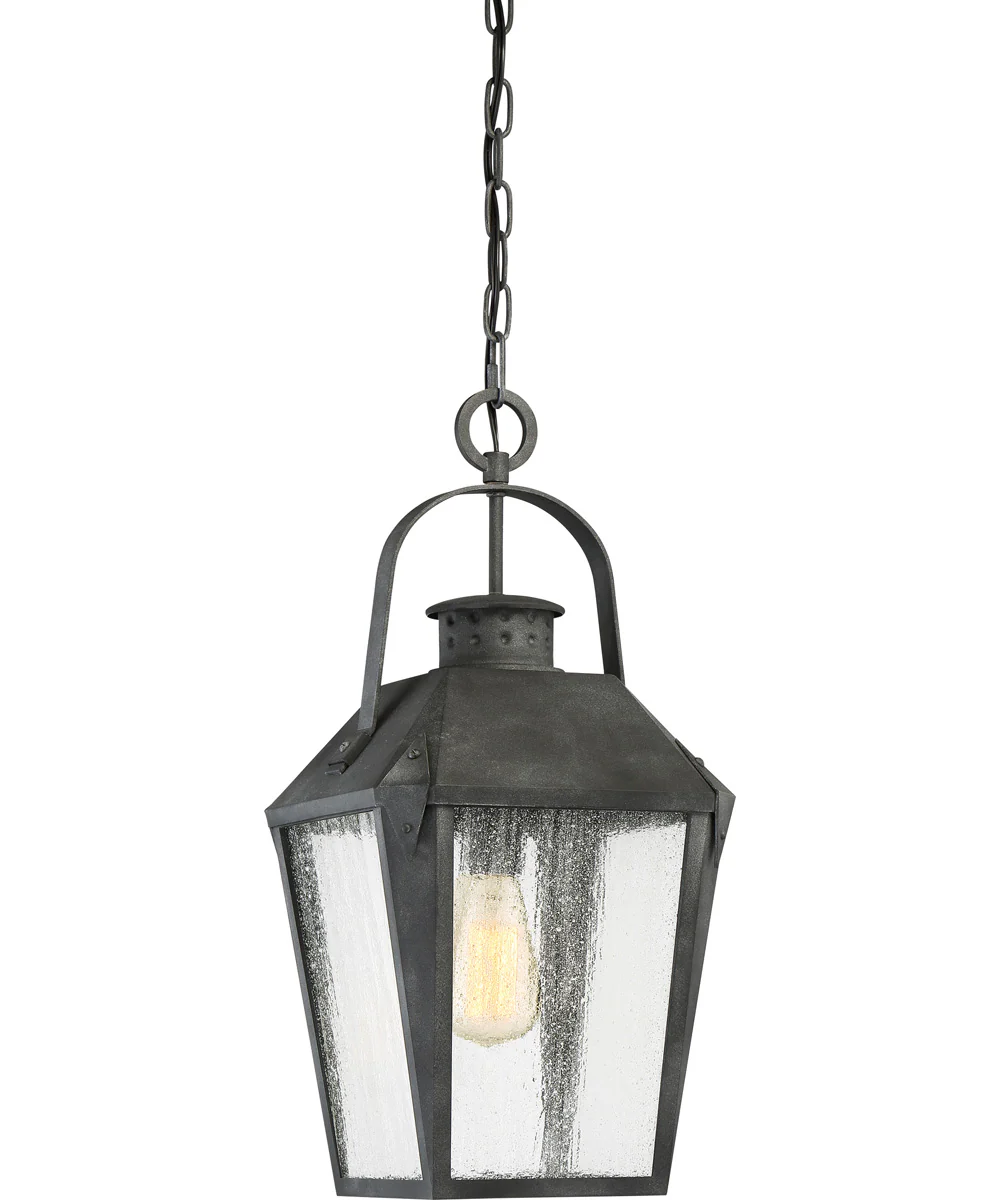 Carriage Small 1-light Mini Pendant Mottled Black