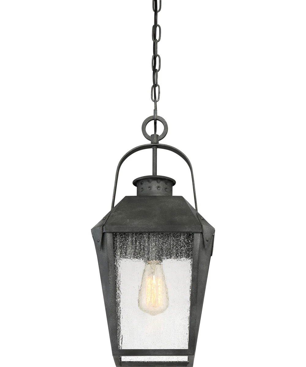 Carriage Small 1-light Mini Pendant Mottled Black - Image 6