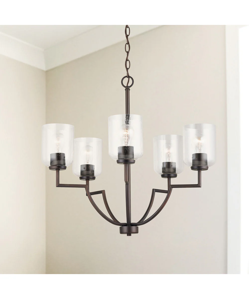 Carter 5-Light Chandelier Bronze - Image 2