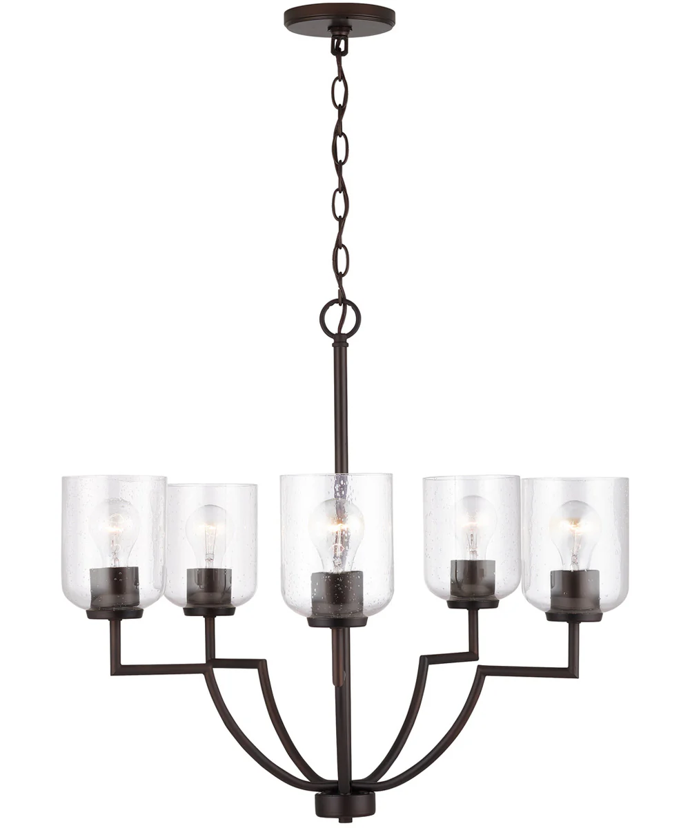 Carter 5-Light Chandelier Bronze - Image 3