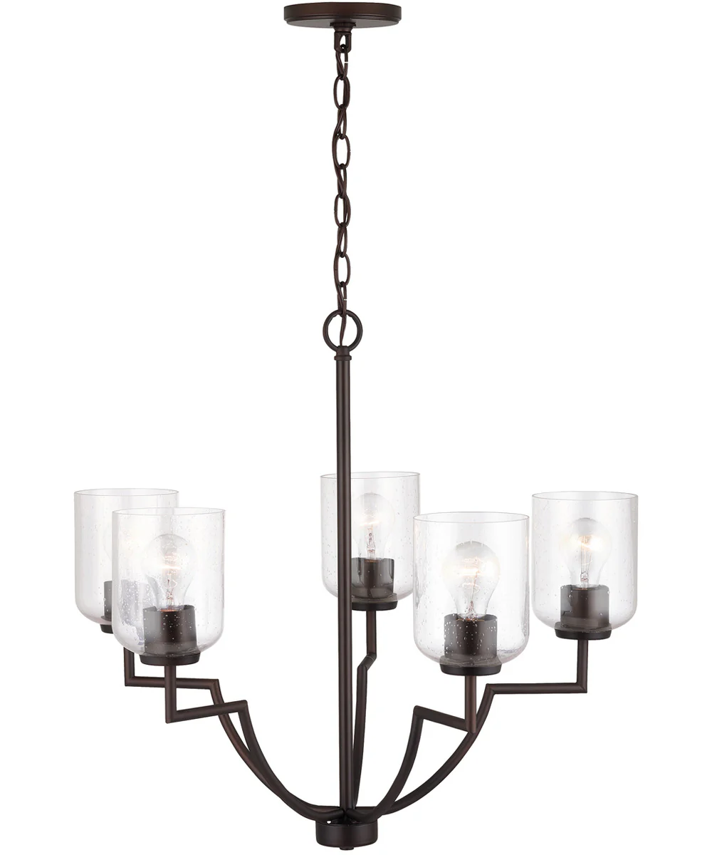 Carter 5-Light Chandelier Bronze - Image 4