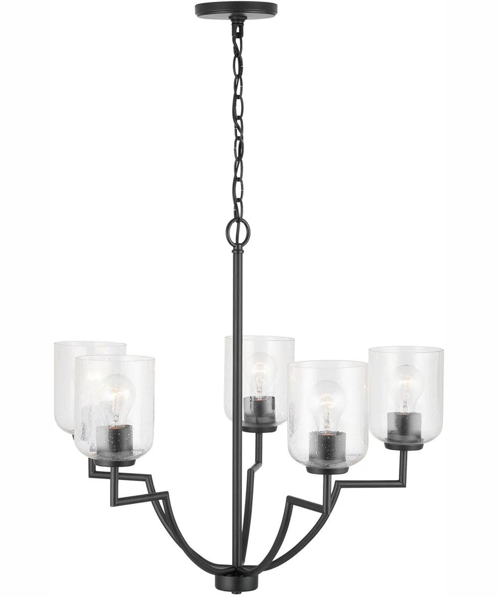 Carter 5-Light Chandelier Matte Black - Image 3
