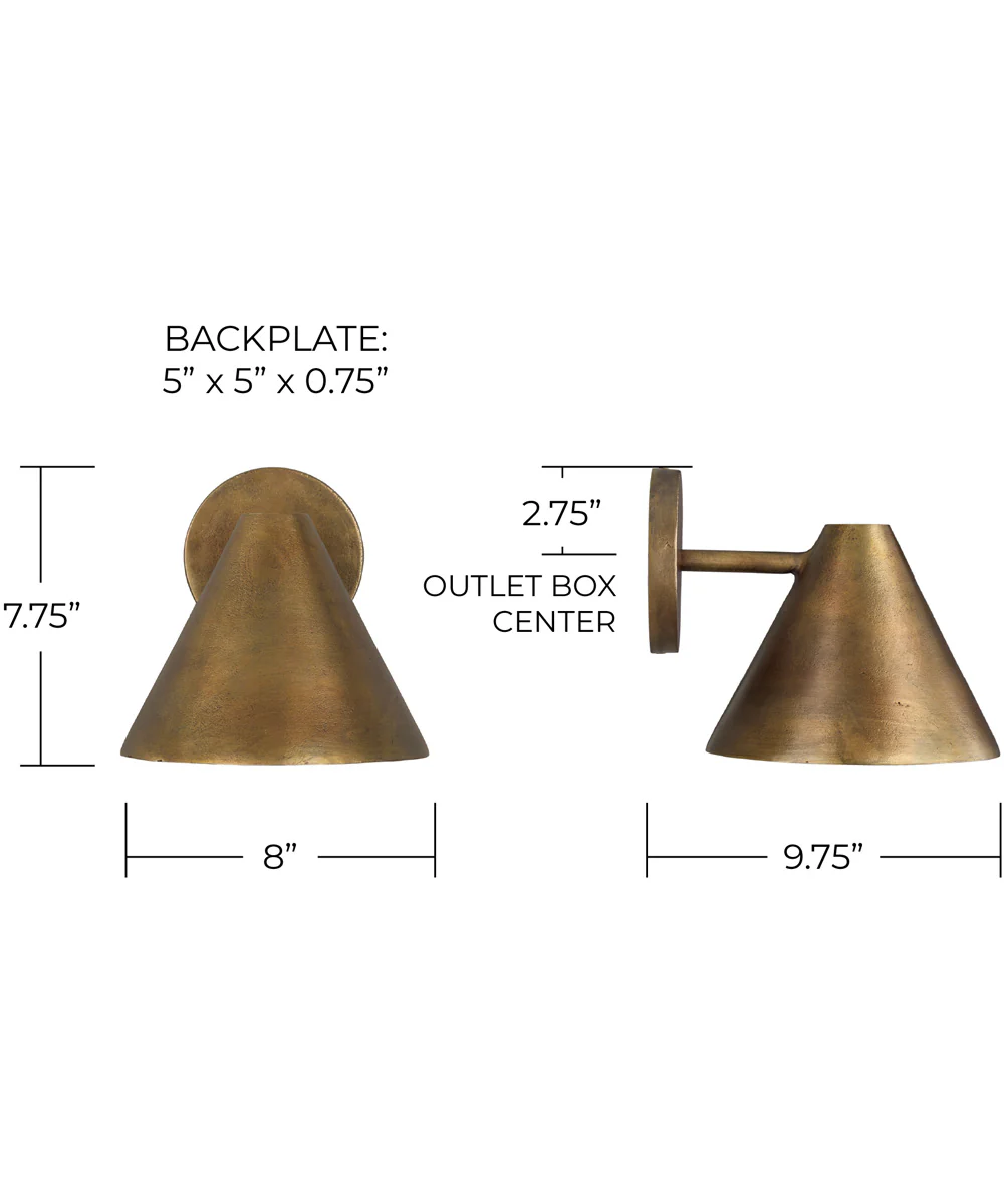 Casa 1-Light Sconce Oxidized Brass - Image 5