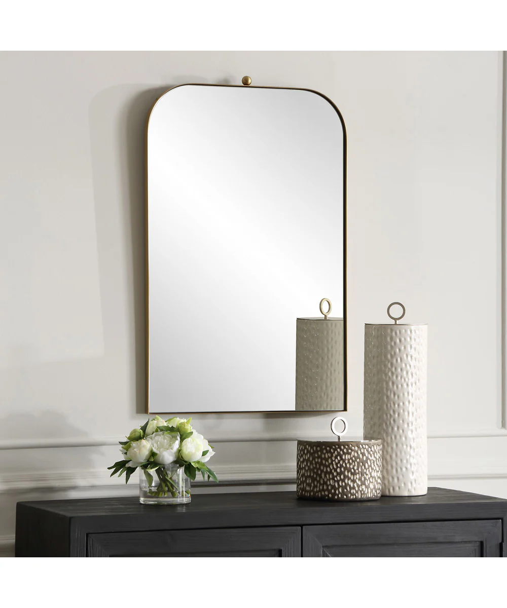 Cassidy Brass Arch Mirror - Image 3