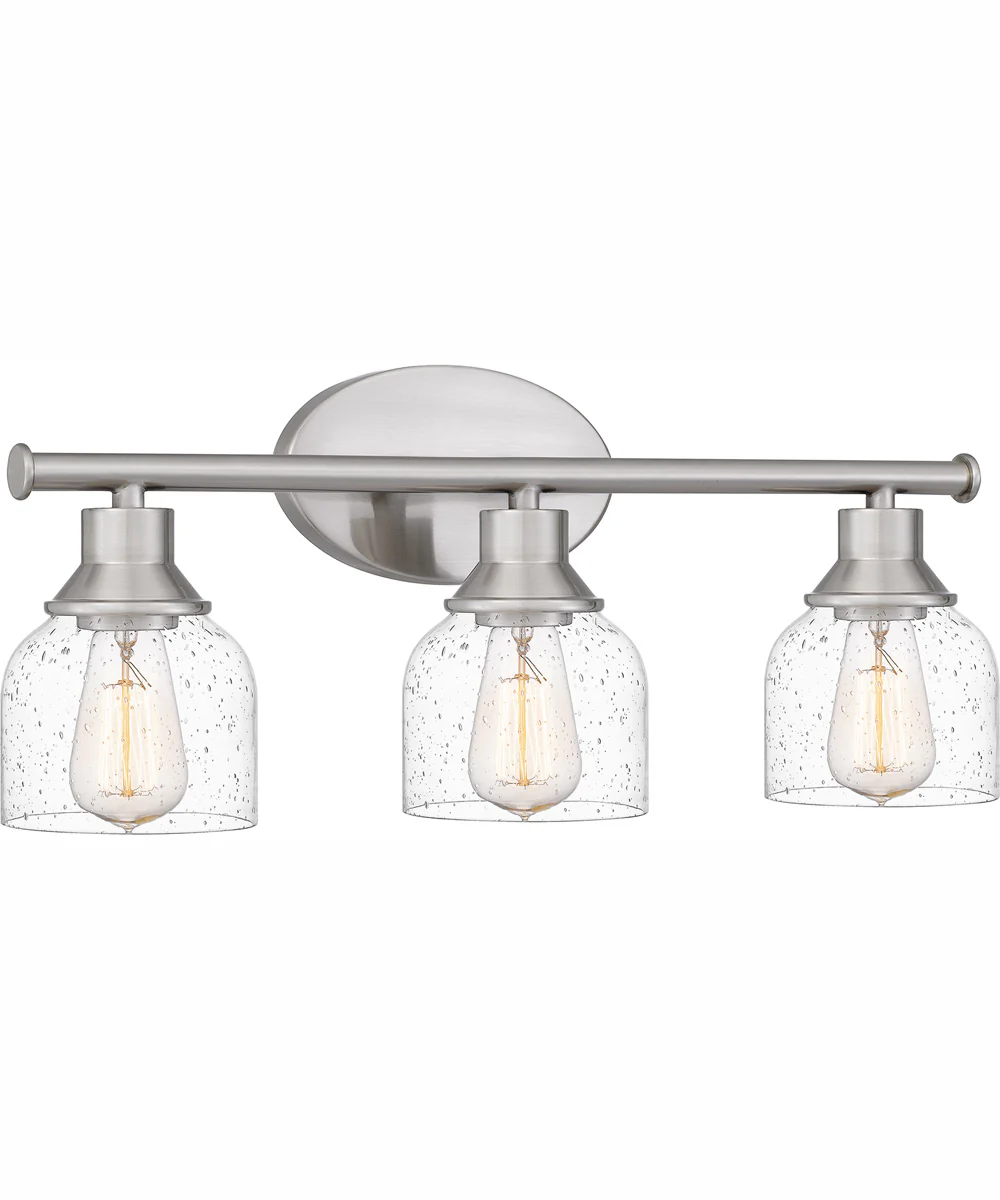 Caverly Large 3-light Bath Light Brushed Nickel - Image 4